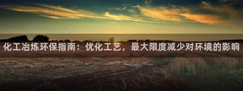 亿万先生充电桩：化工冶炼环保指南：优化工艺，最大限度减少对环境的影响