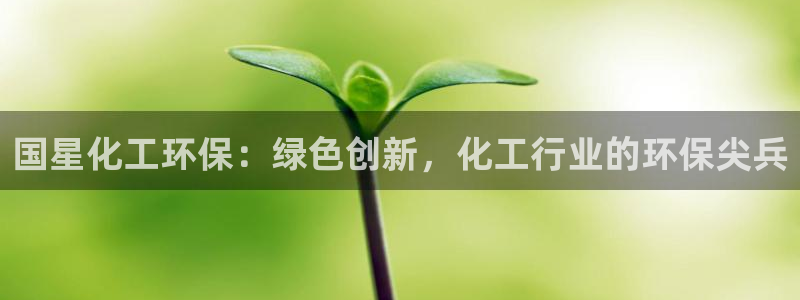 亿万国际合法吗：国星化工环保：绿色创新，化工行业的环保尖兵