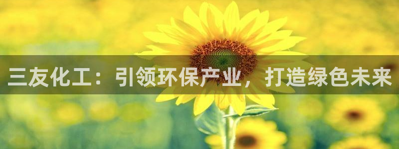 亿万先生合并最新消息：三友化工：引领环保产业，打造绿色未来