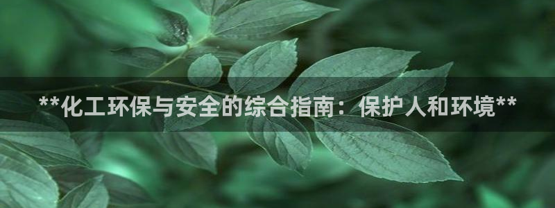 mr亿万先生：**化工环保与安全的综合指南：保护人和环境**