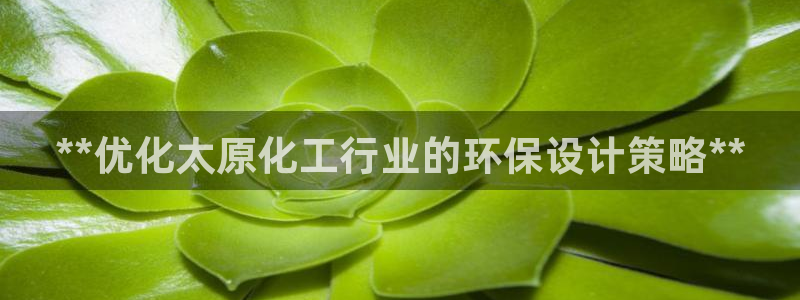 mr8001亿万先生在线存款：**优化太原化工行业的环保设计策略**
