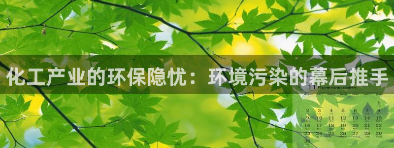 亿万集团：化工产业的环保隐忧：环境污染的幕后推手