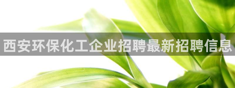 亿万先生游戏：西安环保化工企业招聘最新招聘信息