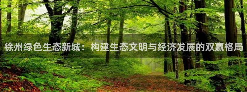 亿万先生充电桩怎么样：徐州绿色生态新城：构建生态文明与经济发展的双赢格局