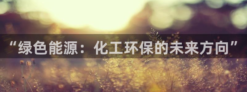 亿万集团：“绿色能源：化工环保的未来方向”